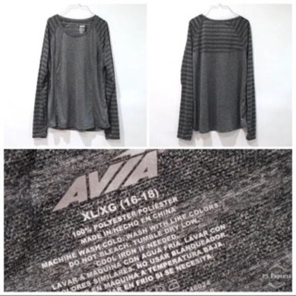 Avia Sport‎ Sweatshirt Grey Color Long Sleeve Size XL - Picture 6 of 6